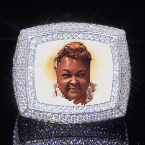 3D CUSTOM PICTURE ICED RING