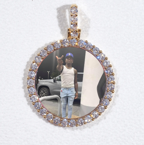 3D CIRCLE CUSTOM PICTURE PENDANT SMALL SIZE