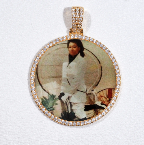 MEDIUM 3D CIRCLE CUSTOM PICTURE PENDANT