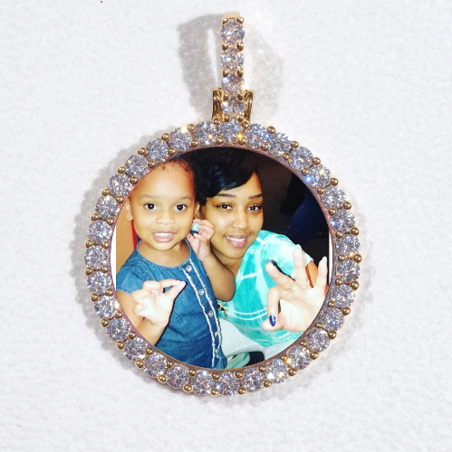 3D CIRCLE CUSTOM PICTURE PENDANT SMALL SIZE