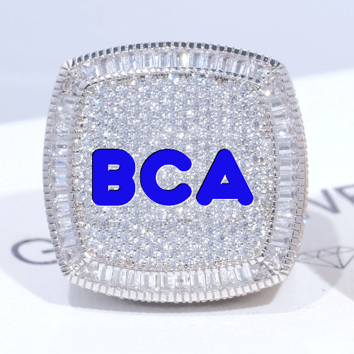 CUSTOM LETTER 3D ICED RING