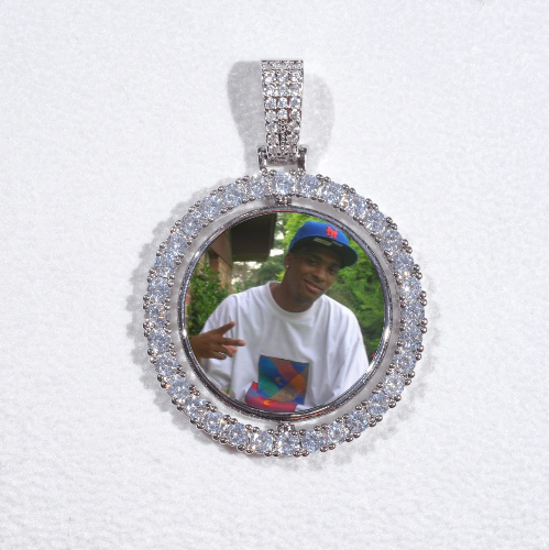 3D Spinning 2-Faced Custom Picture Pendant