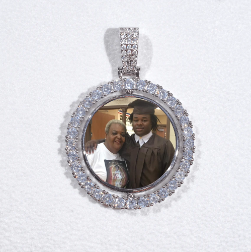 3D Spinning 2-Faced Custom Picture Pendant