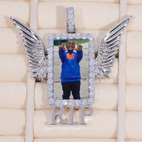 RIP WING 3D CUSTOM PICTURE PENDANT