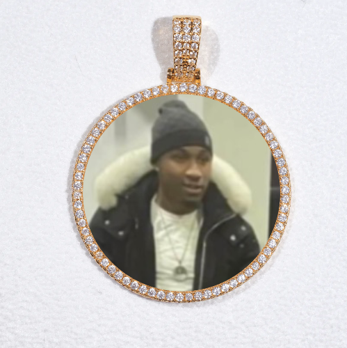 MEDIUM 3D CIRCLE CUSTOM PICTURE PENDANT