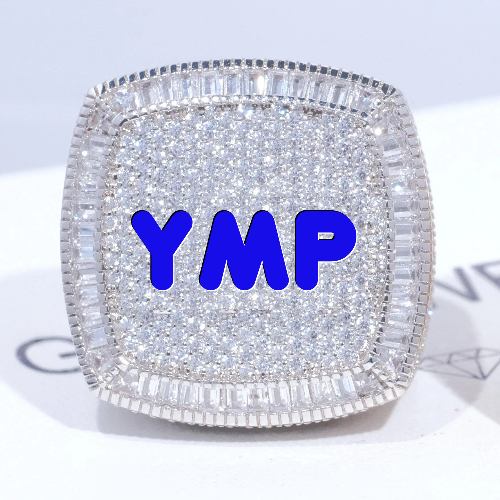 CUSTOM LETTER 3D ICED RING