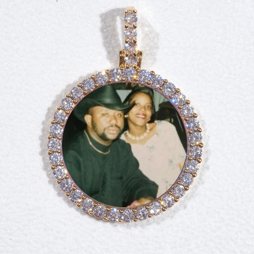3D CIRCLE CUSTOM PICTURE PENDANT SMALL SIZE