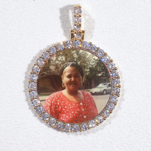 3D CIRCLE CUSTOM PICTURE PENDANT SMALL SIZE