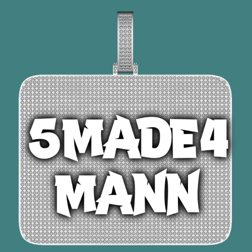 CUSTOM LETTER NECKLACE 3D BIG SQUARE