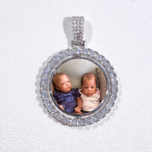 3D Spinning 2-Faced Custom Picture Pendant