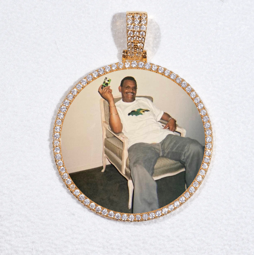 MEDIUM 3D CIRCLE CUSTOM PICTURE PENDANT