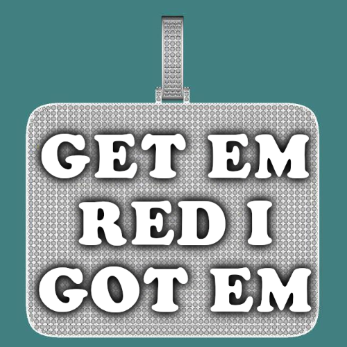 CUSTOM LETTER NECKLACE 3D BIG SQUARE