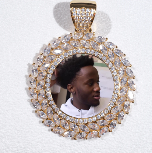 Large 3D Wheat Ear Custom Picture Pendant