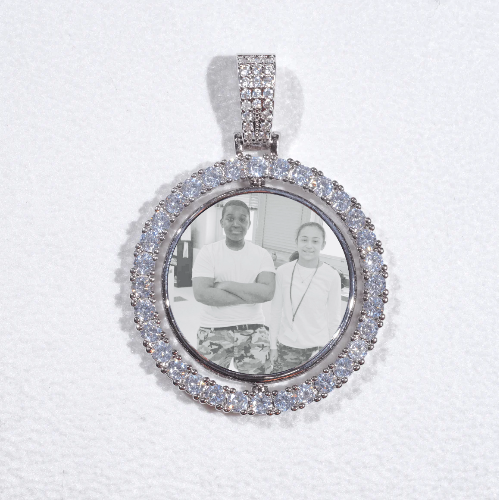 3D Spinning 2-Faced Custom Picture Pendant