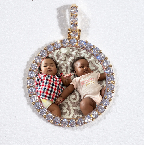 3D CIRCLE CUSTOM PICTURE PENDANT SMALL SIZE