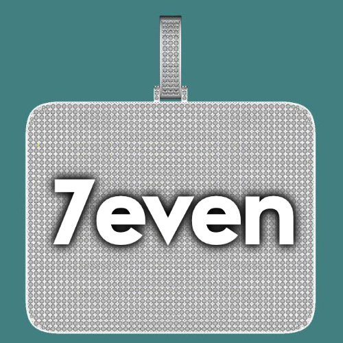 CUSTOM LETTER NECKLACE 3D BIG SQUARE