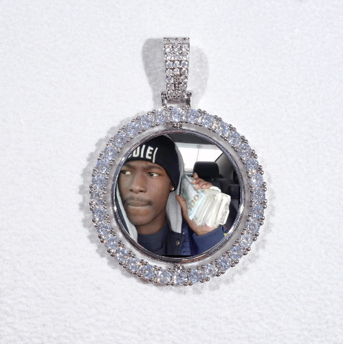 3D Spinning 2-Faced Custom Picture Pendant