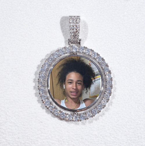 3D Spinning 2-Faced Custom Picture Pendant