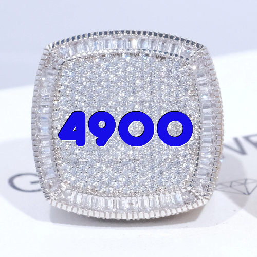 CUSTOM LETTER 3D ICED RING