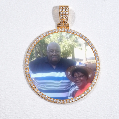 MEDIUM 3D CIRCLE CUSTOM PICTURE PENDANT