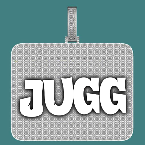 CUSTOM LETTER NECKLACE 3D BIG SQUARE