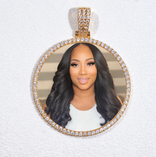 MEDIUM 3D CIRCLE CUSTOM PICTURE PENDANT