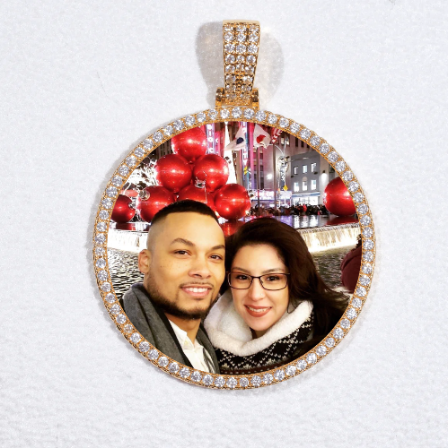 MEDIUM 3D CIRCLE CUSTOM PICTURE PENDANT
