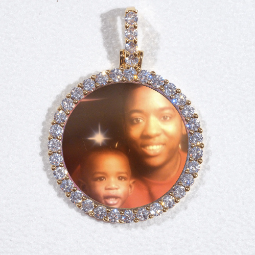 3D CIRCLE CUSTOM PICTURE PENDANT SMALL SIZE