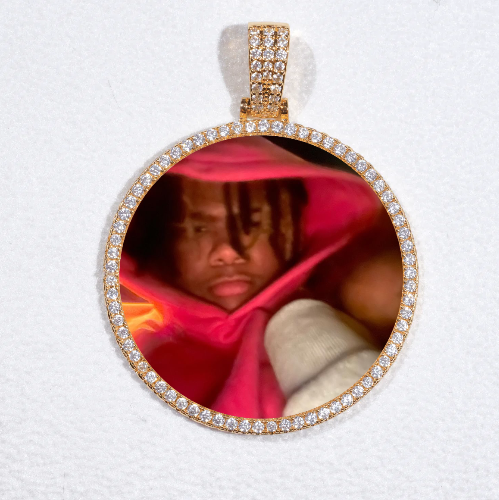 MEDIUM 3D CIRCLE CUSTOM PICTURE PENDANT
