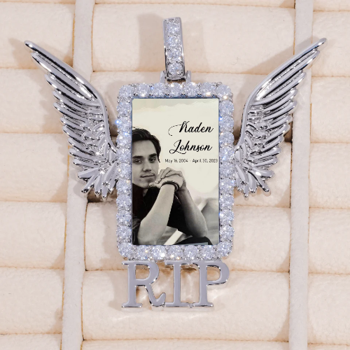 RIP WING 3D CUSTOM PICTURE PENDANT