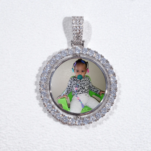 3D Spinning 2-Faced Custom Picture Pendant