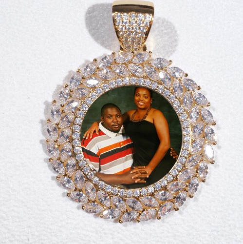 Large 3D Wheat Ear Custom Picture Pendant