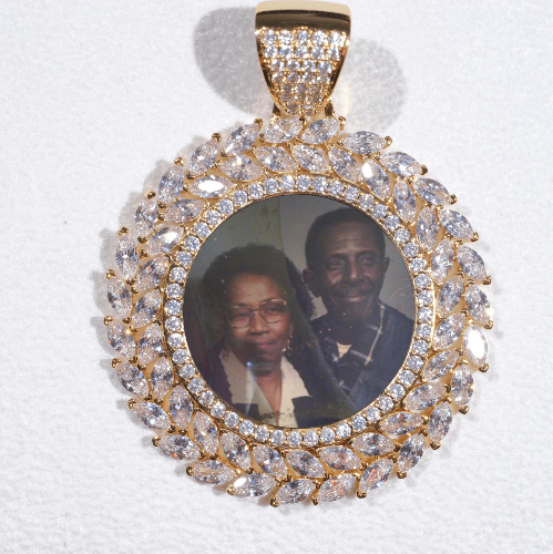 Large 3D Wheat Ear Custom Picture Pendant