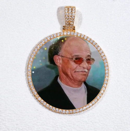 MEDIUM 3D CIRCLE CUSTOM PICTURE PENDANT