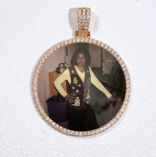 MEDIUM 3D CIRCLE CUSTOM PICTURE PENDANT