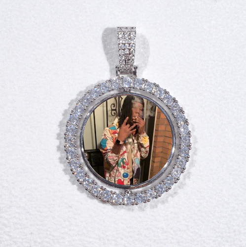 3D Spinning 2-Faced Custom Picture Pendant