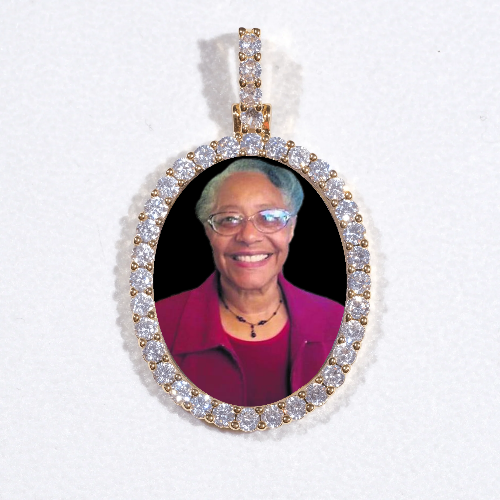 3D Oval Custom Picture Pendant