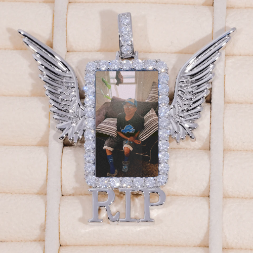 RIP WING 3D CUSTOM PICTURE PENDANT