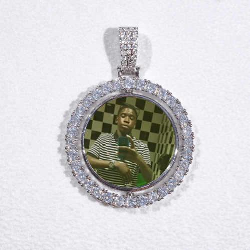 3D Spinning 2-Faced Custom Picture Pendant