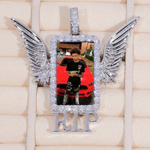 RIP WING 3D CUSTOM PICTURE PENDANT