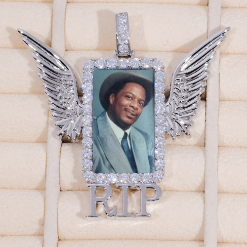 RIP WING 3D CUSTOM PICTURE PENDANT