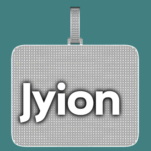 CUSTOM LETTER NECKLACE 3D BIG SQUARE