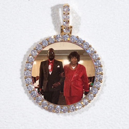 3D CIRCLE CUSTOM PICTURE PENDANT SMALL SIZE