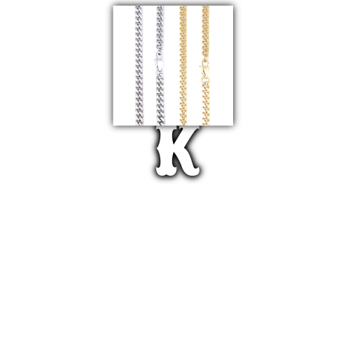 Custom Letters Freibeuter Font Necklace