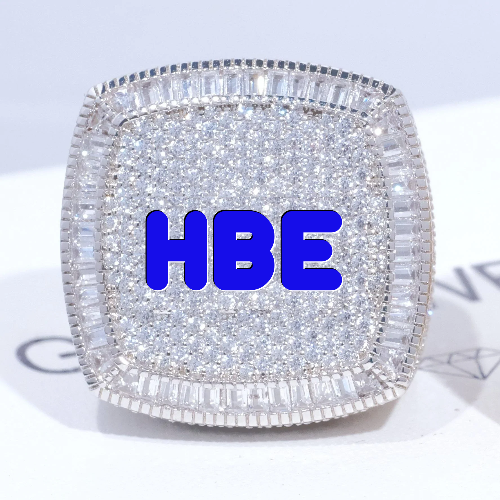 CUSTOM LETTER 3D ICED RING