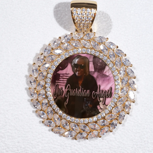 Large 3D Wheat Ear Custom Picture Pendant