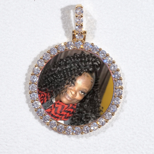 3D CIRCLE CUSTOM PICTURE PENDANT SMALL SIZE