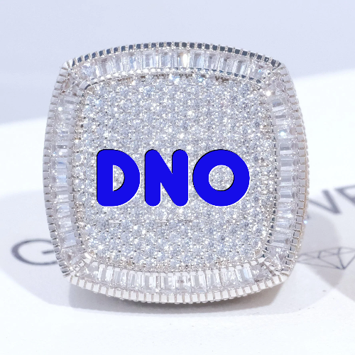 CUSTOM LETTER 3D ICED RING