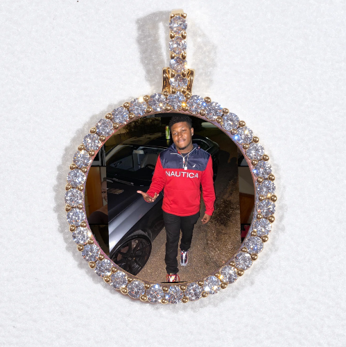 3D CIRCLE CUSTOM PICTURE PENDANT SMALL SIZE