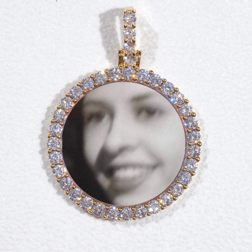3D CIRCLE CUSTOM PICTURE PENDANT SMALL SIZE
